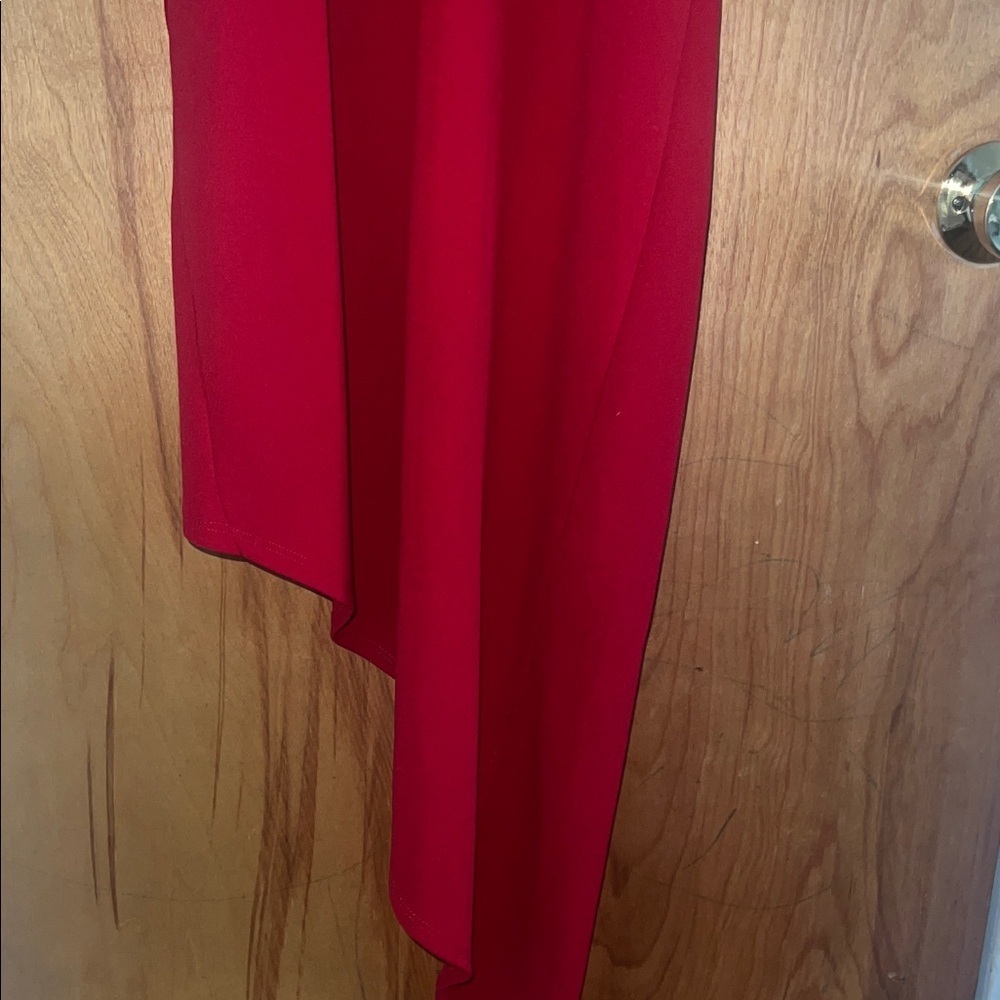 Emerald Sundae Vibrant Red V-Neck Dress - Picture 6 of 7